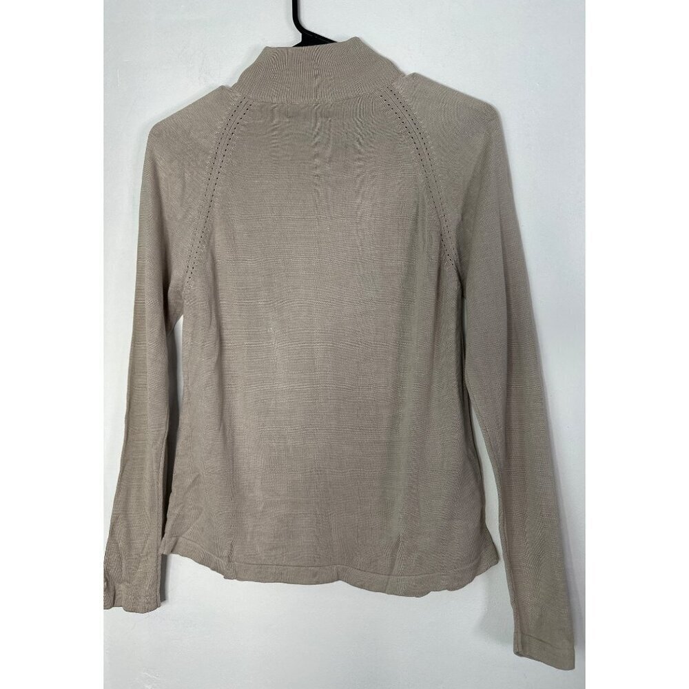 Christian Berard Women’s M Silk Blend Lightweight Long Sleeve Top Ivory - Picture 5 of 7
